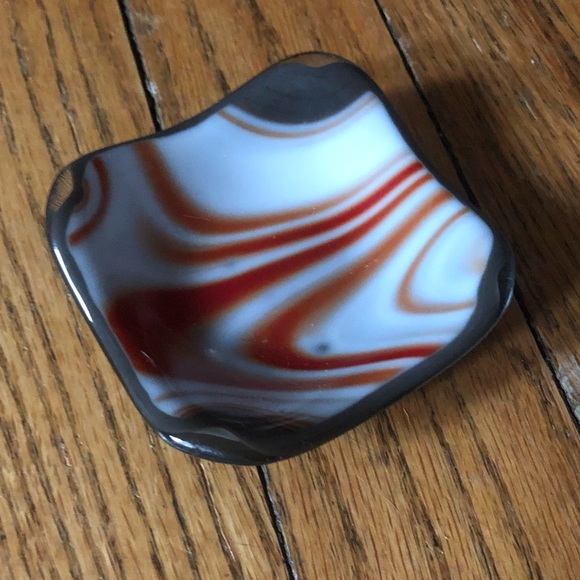 Artisan Glass Ring Dish - Picture 1 of 2